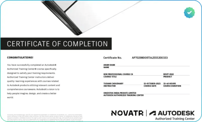 Each learner, upon successful course completion, gets an Autodesk certification for the tools they excel in.