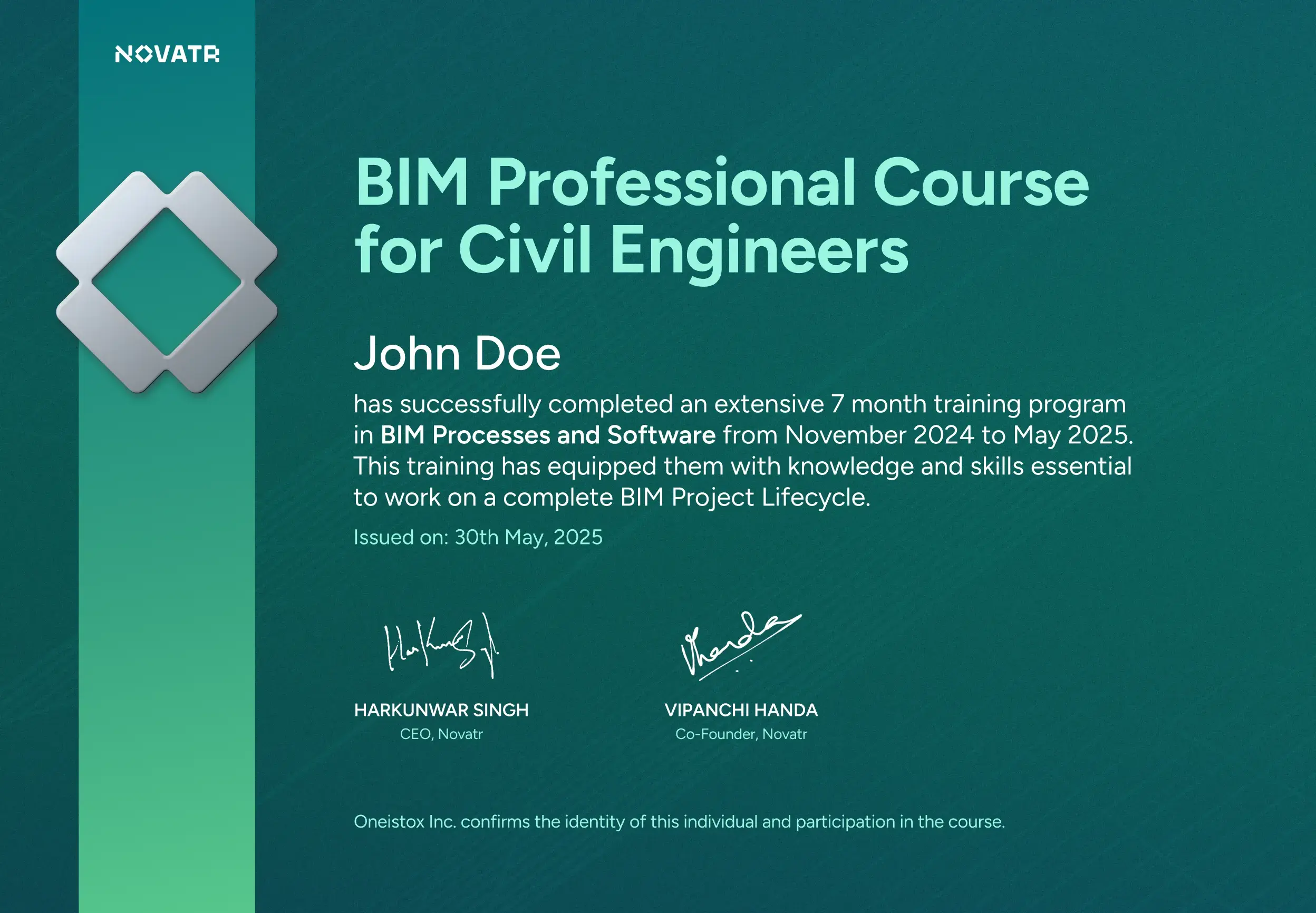 Add this certificate to your portfolio to improve your future prospects.