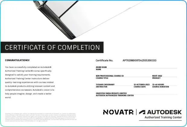 Each learner, upon successful course completion, gets an Autodesk certification for the tools they excel in.
